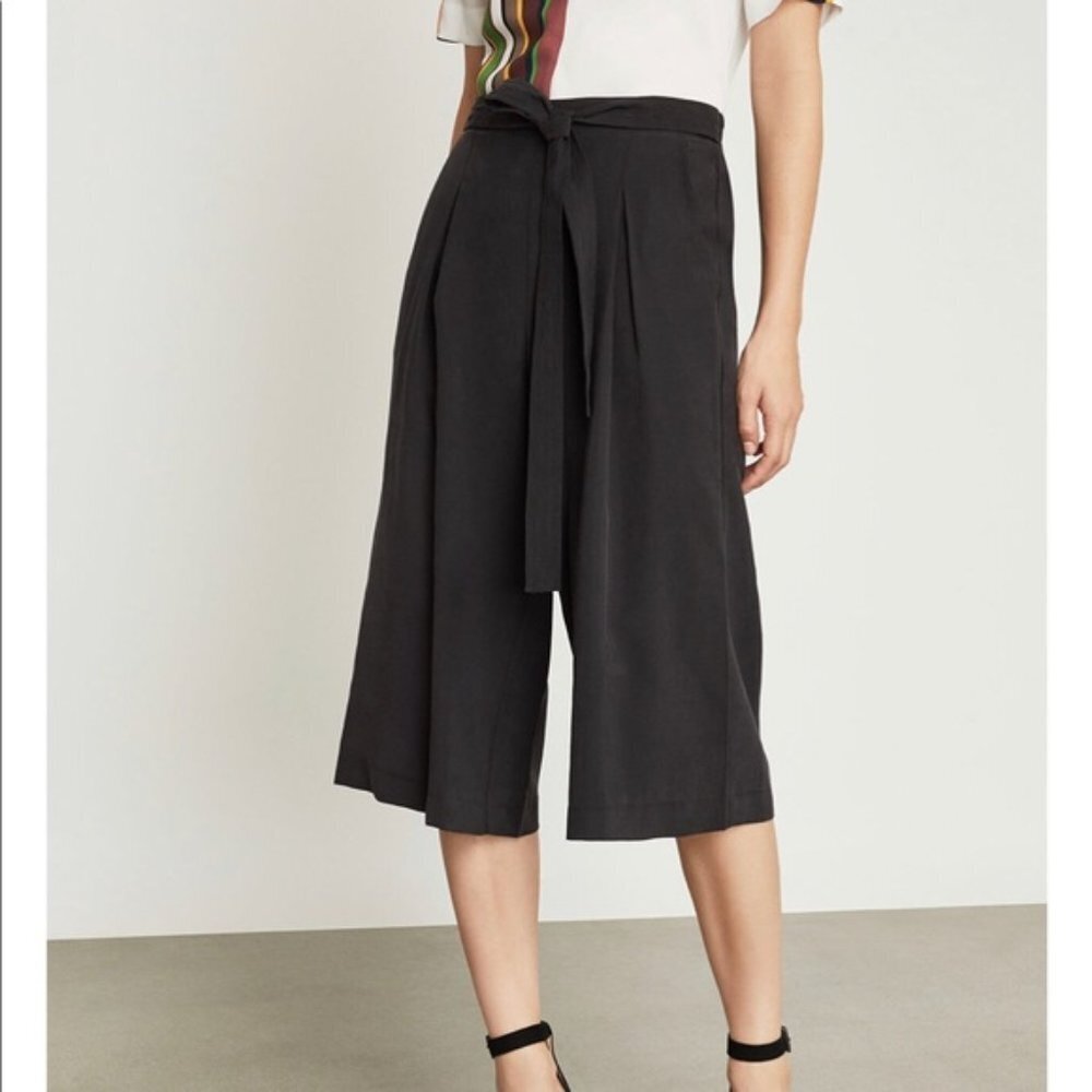 BCBGMaxAzria Pleated Culotte Pant